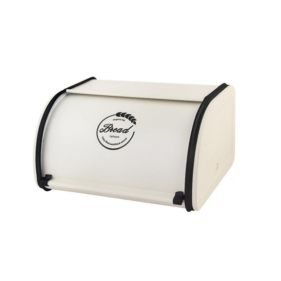 yotijay Bread Box Decorative Organizer Boxes for Countertop Restaurant Home Dessert Shop S White