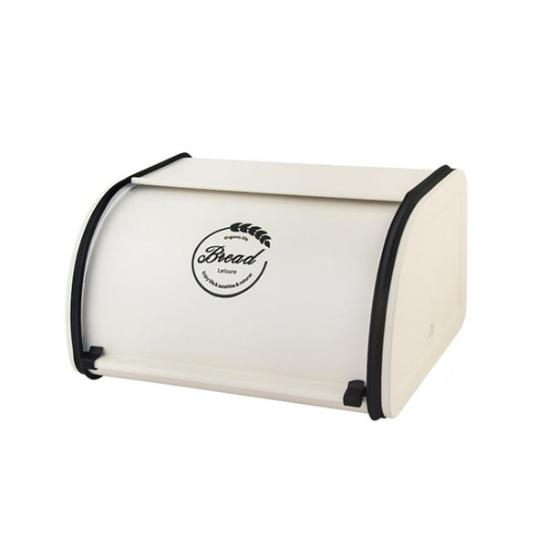 Caja multiusos de decoración de metal, contenedor de almacenamiento retro duradero de gran capacidad S blanco