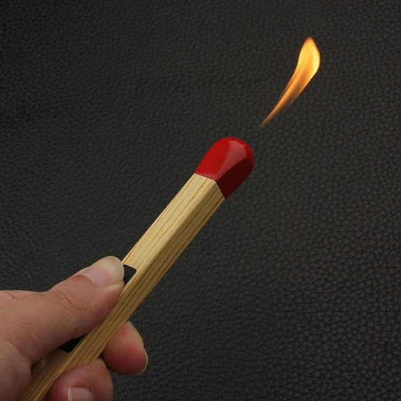 YMARPT Match Stick Lighter, Match Stick Shaped Multipurpose Butane Lighter, Match Stick Torch Lighter, Match Shaped Candle Flame Butane Lighter, Adjustable Stick Lighter for Kitchen BBQ Camping