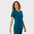 thumbnail image 3 of SPECTRUM UNIFORMS Wynd Women's Scrub Top Medical Uniform V-Neck Top Stitch Soft Fabric Outfit Ideal for Women at Hospital Workspace Medical Practice and Professionals Workwear Doctor Coat, 3 of 5