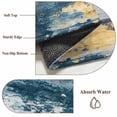 thumbnail image 4 of Navy Gold Gray Area Rugs 4x6 ft Abstract Art Mottled Old Gradient Color Washable Rug Non Slip Indoor Carpet Absorbent Floor Mat for Living Room Bedroom Dining Room, 4 of 9