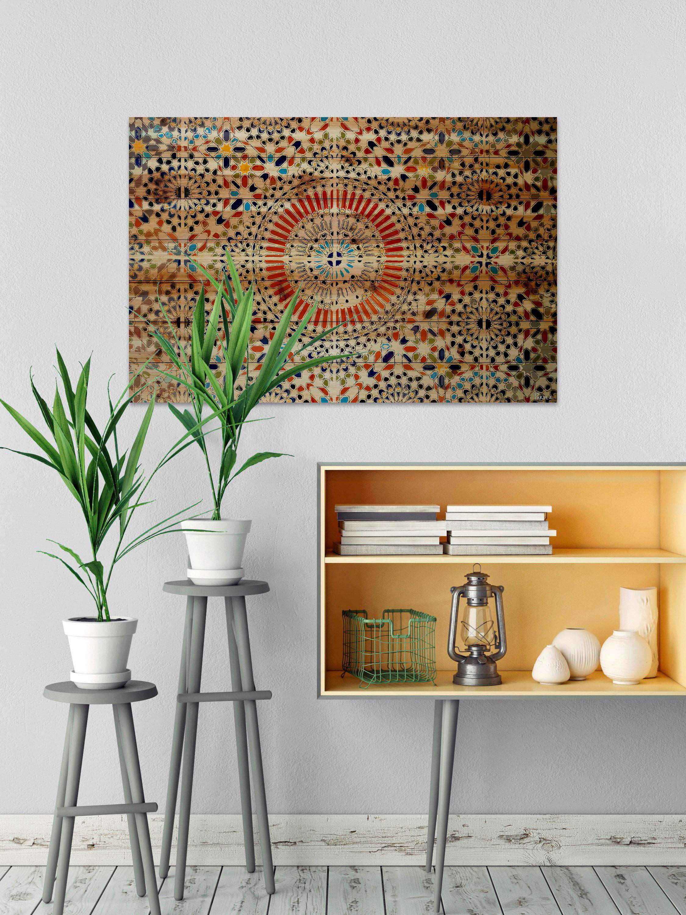 Kortoba Painting Print on Natural Pine Wood