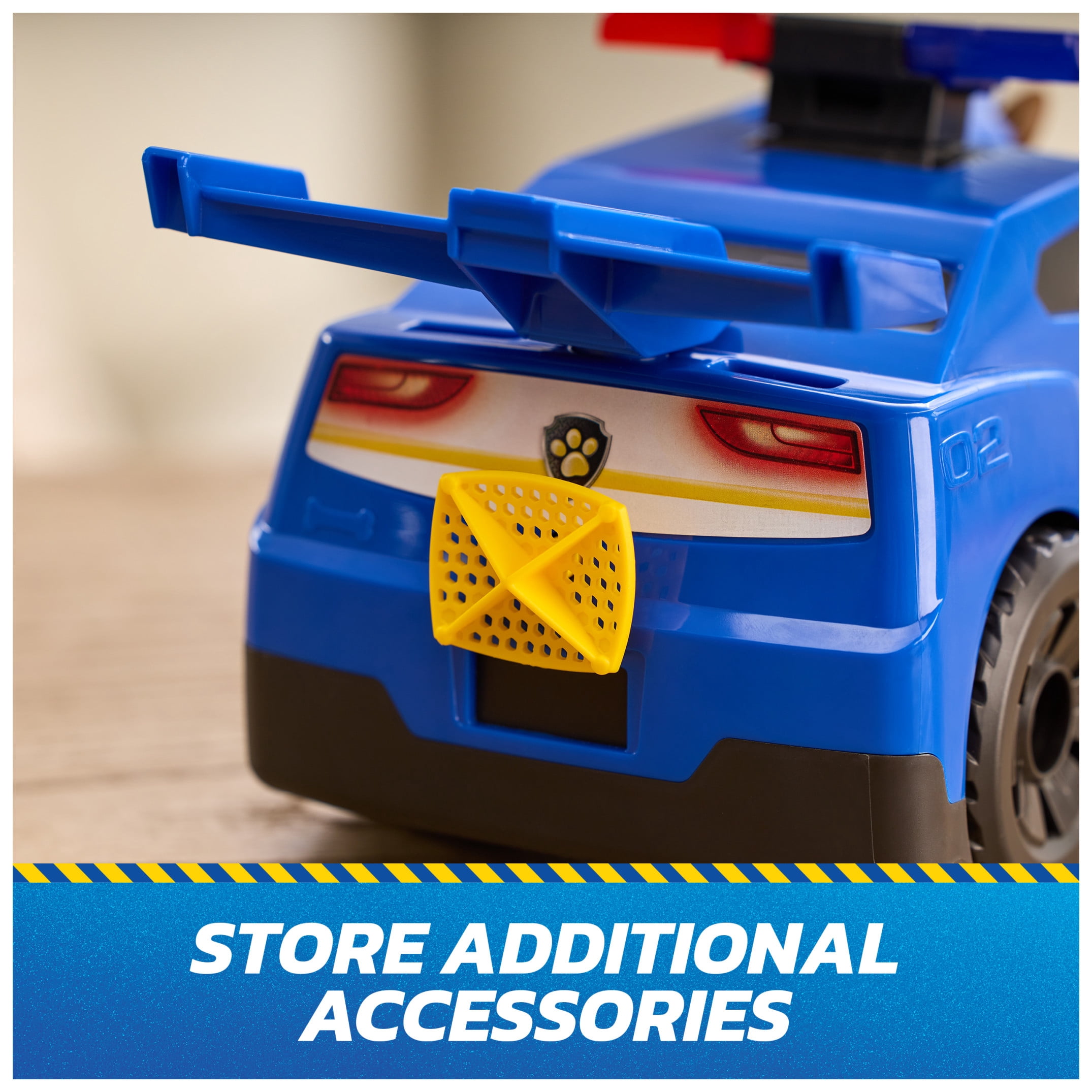 PAW Patrol: Search & Rescue, Chase Launch 'N' Rescue Cruiser with Figure & 2 Projectiles, Lights, Sounds, & Hidden Launcher