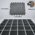thumbnail image 2 of 96pcs of Thick Foam Flooring Tiles - Measuring 11.8X11.8 Inches, Designed to Be Non-Slip And Waterproof, Ideal for Home Gyms, Yoga Sessions, And Weightlifting Activities, 2 of 4