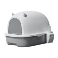 thumbnail image 5 of Hooded Cat , Pet , Removable with Door, Durable Pet Accessories Large Fully Enclosed Cat Toilet Pet Litter Tray Sandbox Grey, 5 of 8