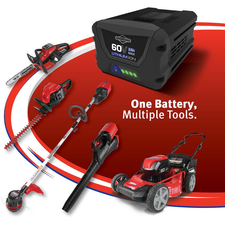 Snapper SH60V 60V Hedge Trimmer includes 2Ah Battery and Charger Hedge