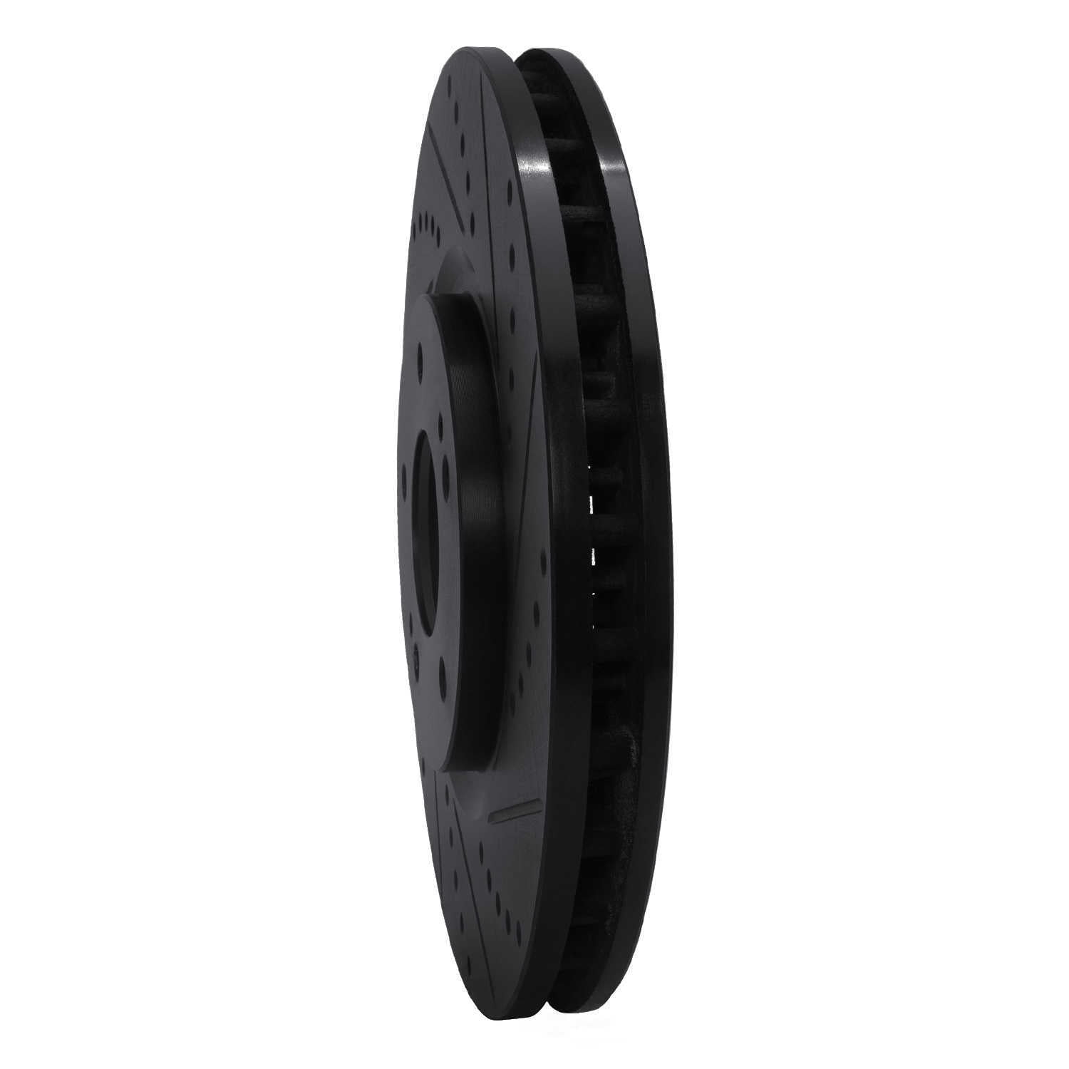 Dynamic Friction Company 633-72035R DFC Brake Rotor - Drilled And Slotted - Black