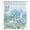 Green Blue White, variant on Blue Floral Sheer Curtains 63 Inches Long, Summer Botanical Flowers Plaid Hydrangeas Light Filering Curtains, Breathable Simi Curtain Privacy Drapes for Living Room Bedroom Window Treatment