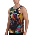 thumbnail image 2 of Susaid Retro Bulldog Sunglasses Print Men's Sleeveless Workout Running Tank Top Dry Fit Athletic Gym Sports Swim Beach Muscle Bodybuilding Shirts-X-Large, 2 of 7