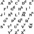 thumbnail image 2 of FolkArt 38960E Paper Letter Stencil Value Pack, Richmond Alphabet, 12 in x 12 in, 26 Piece, 2 of 5