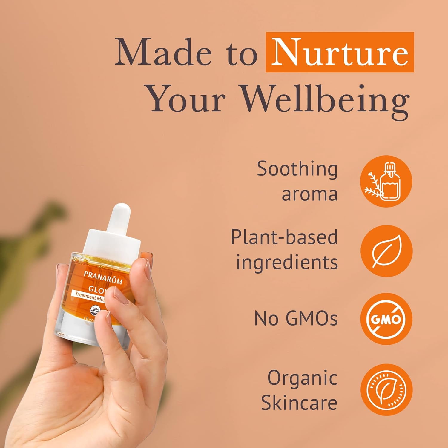 Pranarom - Glow Treatment Moisture Oil (1oz / 30ml) - 100% Pure & Natural Essential Oil Moisturizing Oil for Dry Skin Treatment & Nourishment