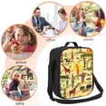 thumbnail image 5 of Logiee Ethnic African Print Insulated Lunch Bag for Women/Men, Reusable Lunch Box for Office Work School Picnic Beach,Leakproof Freezable Cooler Bag with Shoulder Strap, 5 of 7