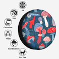 thumbnail image 6 of Kll Colorful Mushrooms Tire Cover,Universal Wheel Tire Cover For Trailer, Rv, Suv, Truck,Camper And Many Vehicle,(14 Inch), 6 of 7