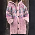 thumbnail image 2 of Lightweight Cardigans for Women Women's Cozy Knitted Hooded Cardigan with Pockets Casual Style Sweater Jacket Cardigan Sweaters for Women Lightweight Pink M, 2 of 4