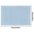 thumbnail image 6 of REGALWOVEN Striped Kitchen Towels Highly Absorbent, Tea Towels Reversible Cotton Dish Towels Hand Towels Light Blue 4, 6 of 6