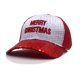 thumbnail image 1 of Gorra de béisbol con lentejuelas bordada para camionero con diseño de feliz Navidad, 1 of 4