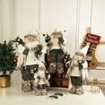 thumbnail image 4 of 17-33 Inch Christmas Santa Claus Dolls Standing Santa Claus Figurine with Gift Bag and Xmas Ornaments, Christmas Standing Sitting Figurine Ornaments for Holiday Party Home Decoration, 4 of 6