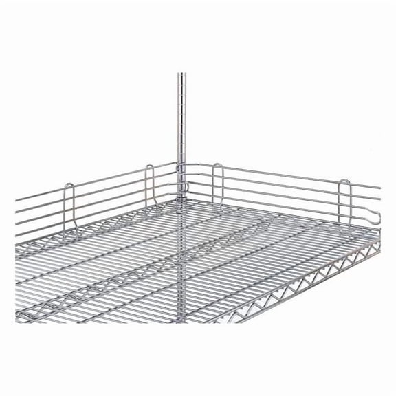 Metro Shelf Side/Back Ledge 4"H x 48"W,2PK L48N-4C