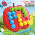 thumbnail image 4 of Las Orugas Comen Manzanas Juguetes Las orugas comen manzanas juegan el juego de mesa portátil del rompecabezas de los niños para la educación temprana, 4 of 8
