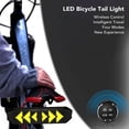 thumbnail image 3 of Bike Rear Light, Wide Application Yellow ABS 4 Modes Remote Control Bike Turn Signal  LED Screen 150m Visibility  For Skateboards, 3 of 8