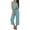 Light Blue, variant on Akmaiox Two Piece Sets for Women Sleeveless Tank Tops Elastic Waist Drawstring Wide Leg Pants with Pockets Trendy Stripes Casual Loose Summer Vacation Lounge Sets S-3XL