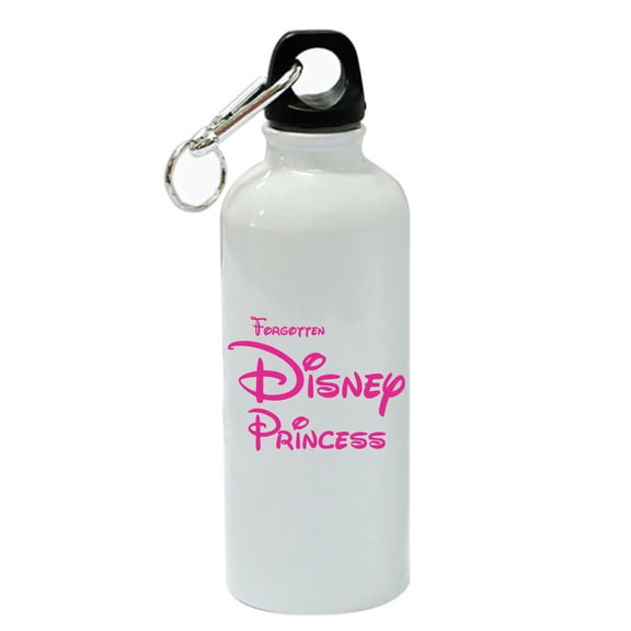 Forgotten Princess White Aluminum Sports 20 oz Water Bottle
