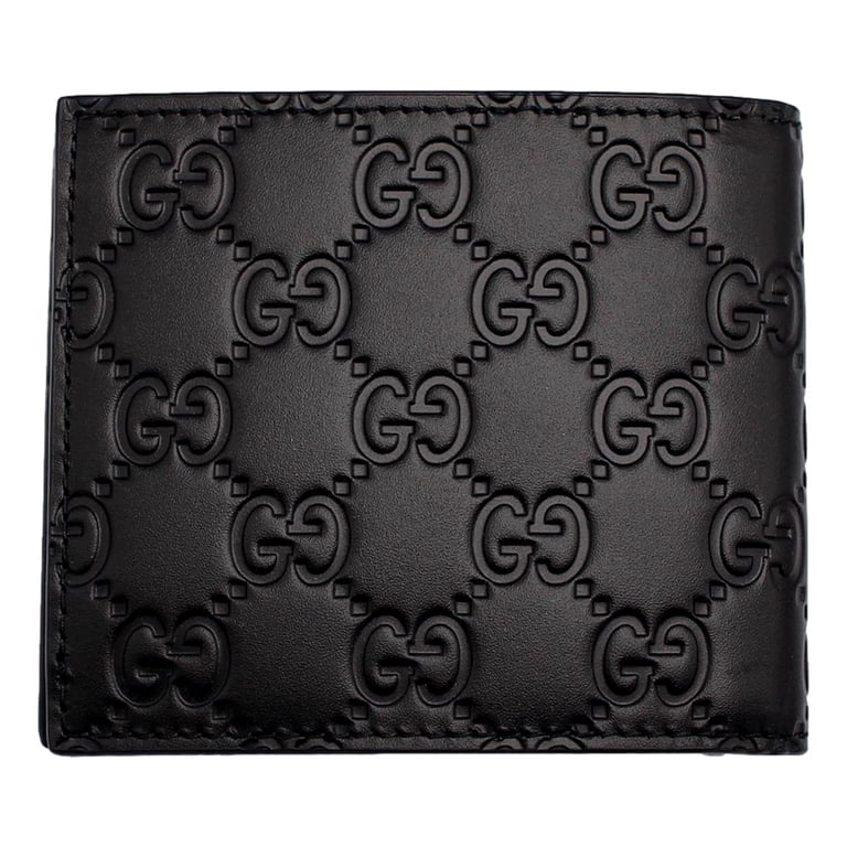 Gucci Guccissima Black Embossed Leather Bifold Wallet NEW  display picture 1