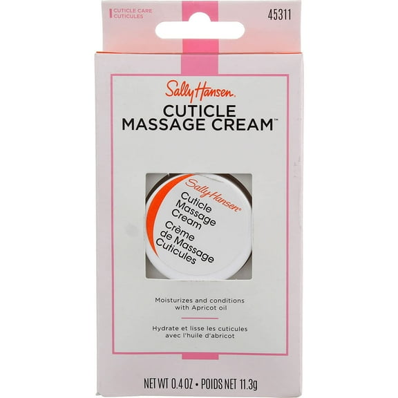 Sally Hansen Cuticle Massage Cream for Nail, 0.4 Oz, 2 Pack