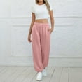 thumbnail image 4 of XFLWAM Sweatpants for Women Baggy High Waisted Sweat Pants Fall Clothes Casual Joggers Y2k Aesthetic Warm Trousers with Pockets, 4 of 9