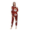 thumbnail image 6 of Penkiiy Matching Christmas Onesie Pajamas for Family, Hooded One Piece Vacation PJs, Cute Printed Holiday Loungewear M Multicolor, 6 of 6