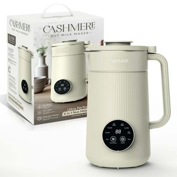 Cashmere 1L 5in1 Nut Milk Maker Auto Clean Digital Control Soy Oat Juice Plant Based Beverage Machine