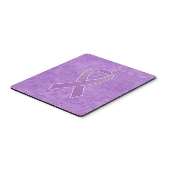 Lavender Ribbon for All Cancer Awareness Mouse Pad Hot Pad or Trivet