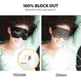 thumbnail image 4 of 2-Pack Eye Mask For Sleeping, Sleep Mask, Blindfold - Silk Sleeping Masks With Adjustable Strap, 100% Block Out Light, No Head Pressure, Premium Eye Shade Cover For Travel, Nap, Night, 4 of 9