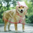 thumbnail image 1 of Chubasquero para perros y gatos con capucha, ajustable, PVC, transparente, impermeable, ultraligero, para perros pequeños Xemadio LKX-0661-3, 1 of 5