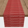 thumbnail image 3 of Creative Products Sketch Stripes Red 16x90 Poly Twill Table Runner, 3 of 3