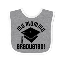 Inktastic My Mommy Graduated College Graduate Boys or Girls Baby Bib