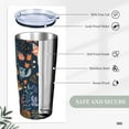 thumbnail image 3 of Forest Fox 20 oz Tumbler with Lids and Straws Stainless Steel Vacuum Coffee Mug for Car Home Office Outdoor Travel, 3 of 7