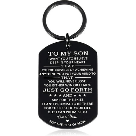 Easter Basket Stuffers For Toddler Adult Son Keychain Gifts for Son from Mom Keychain for Him Easter Basket Stuffers for Kids Graduation Christmas Gifts Easter Gifts Ideas for Teen Boys