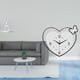 thumbnail image 2 of Escultura Creativa Con Forma De Corazón De Pensador Abstracto, Adorno De Reloj Decorativo único Para La Entrada Del Dormitorio, Sala De Estudio, Regalo De Inauguración De La Casa., 2 of 8