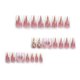 thumbnail image 3 of Uñas postizas adhesivas QQPPOLIU 24 piezas French Nude con pedrería, 3 of 7