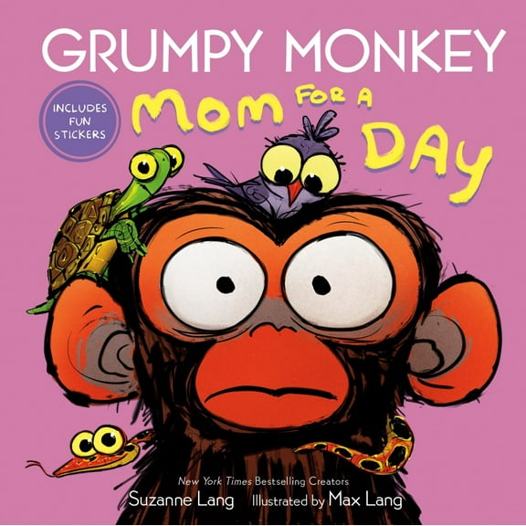Grumpy Monkey Mom for a Day: Includes Fun Stickers (Hardcover)