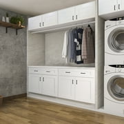 Design House Brookings Assembled Shaker Style Base Kitchen Cabinet (30 x 34.5 x 24), Sherwin Williams® White