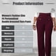 thumbnail image 2 of Pantalones de trabajo informales para mujer, de 6 botones, pantalones largos de cintura alta y pierna recta, 2 of 5