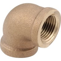 Anderson Metals 1 In. 90 Deg. Red Brass Threaded Elbow (1/4 Bend) 738100-16