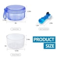 thumbnail image 3 of Leakproof Denture Case Denture Soaking Cup with Double Sided Denture Toothbrush, Dental Denture Bath Holder Storage Box Retainer Cleaner Case for Traveling, 3 of 8