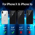 thumbnail image 6 of [3 in 1 for iPhone x Case/iPhone Xs case, Liquid Silicone Slim Shockproof Protective Phone Case 5.8 inch [Microfiber Lining] (Navy Blue)…, 6 of 11