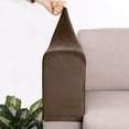 thumbnail image 2 of 2pcs Sofa Armrest Cover Thickened Stretch Couch Armchair Covers Arm Protector Removable Khaki, 2 of 9