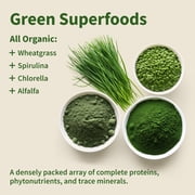 Snap Supplements Organic Chlorella Spirulina Capsules - Plant Vitamins, Super Greens, 120 Capsules, 3-Pack