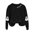 thumbnail image 4 of Jkety Halloween Tshirts Women T Shirts for Women Casual Western Graphic Pullover Tops Hoodies Tees Cowgirls Country Outfits(Black,XL), 4 of 5