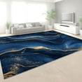 thumbnail image 4 of Large Carpet for Living Room 8 X 10 Ft Area Rugs Abstract Marble Gold Texture Soft Low Pile Carpet, Indoor Blue Washable Rug Non-Slip for Bedroom Dining Room Office & Home Decor, 4 of 7